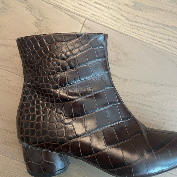 Loq ankle boots, crocodile embossed, brown 36 - Picture 6 of 9